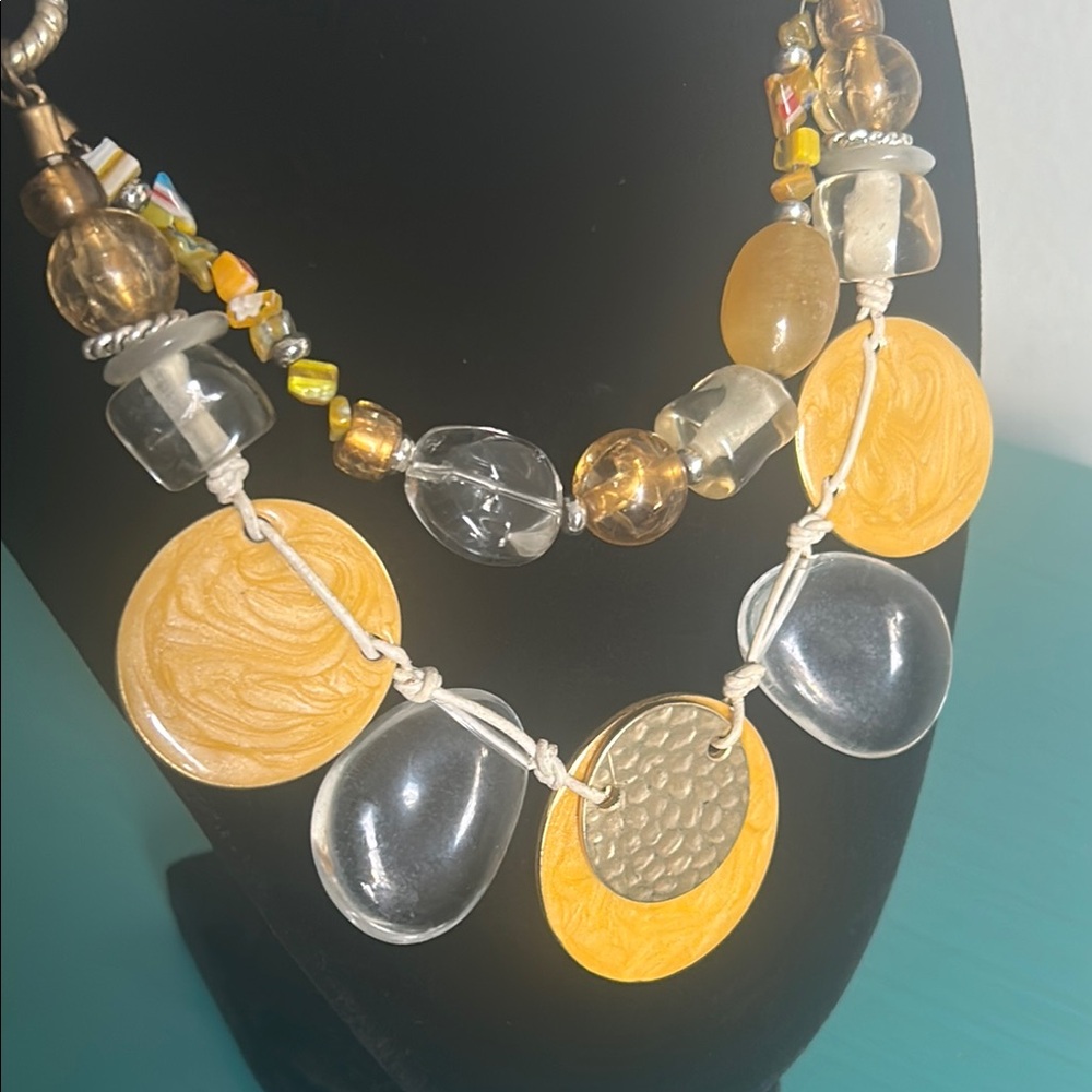 Chico’s Bold Chunky Statement Multicolor Acrylic … - image 3